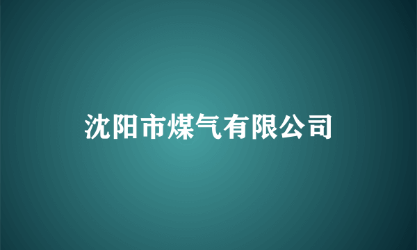 沈阳市煤气有限公司