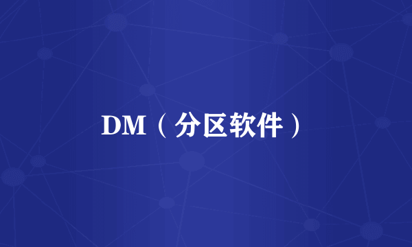 DM（分区软件）