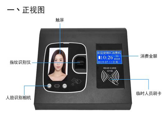 人脸指纹消费机