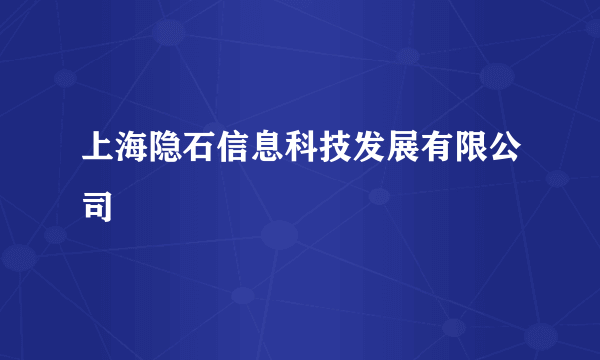 上海隐石信息科技发展有限公司