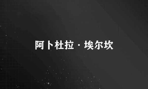 阿卜杜拉·埃尔坎