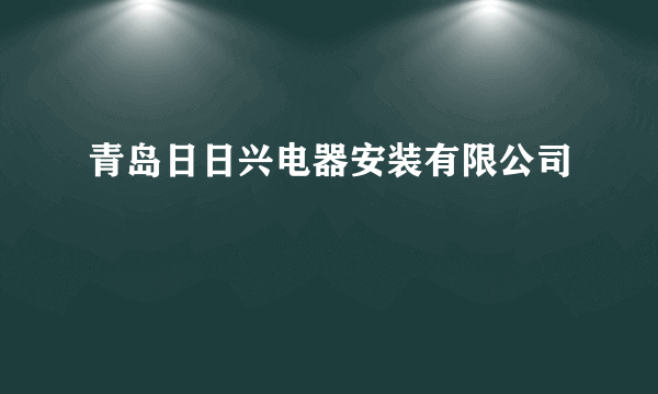 青岛日日兴电器安装有限公司