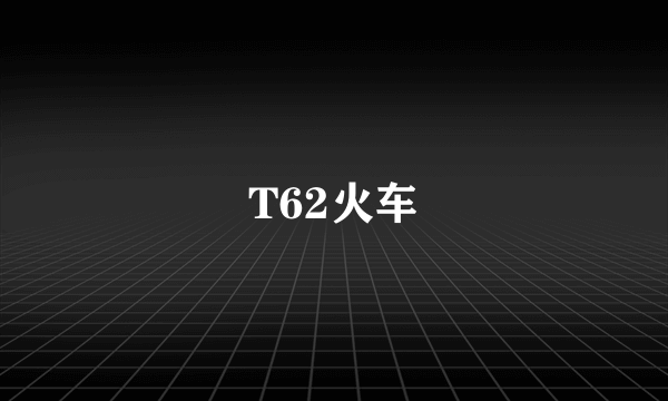 T62火车