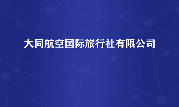 大同航空国际旅行社有限公司