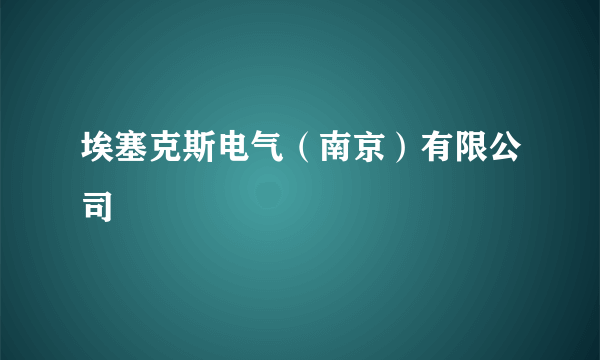 埃塞克斯电气（南京）有限公司