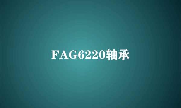 FAG6220轴承