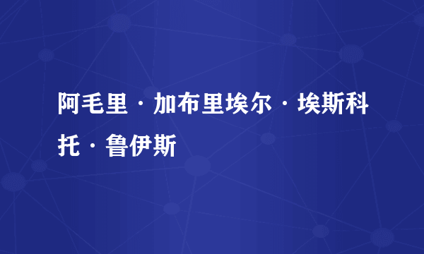 阿毛里·加布里埃尔·埃斯科托·鲁伊斯