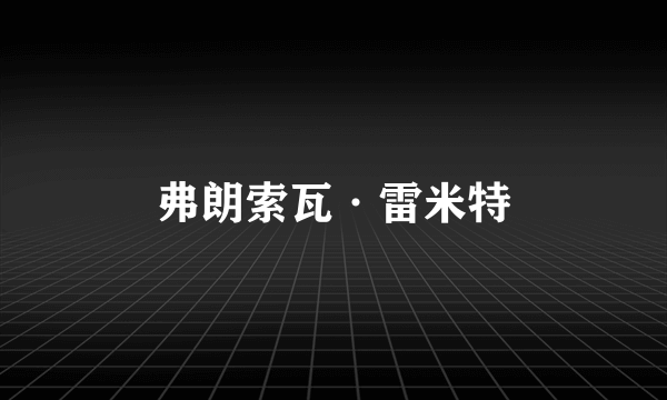 弗朗索瓦·雷米特