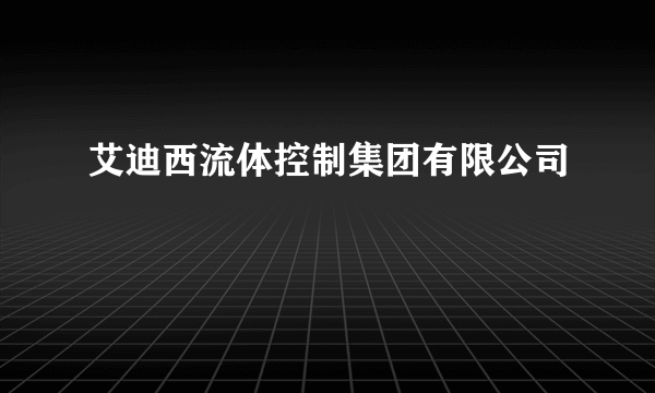 艾迪西流体控制集团有限公司