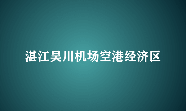 湛江吴川机场空港经济区