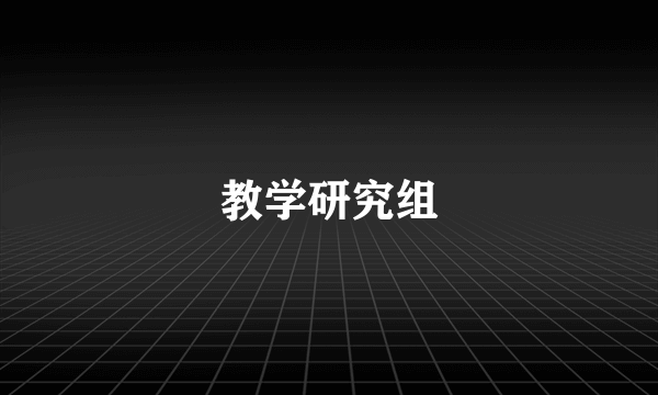 教学研究组