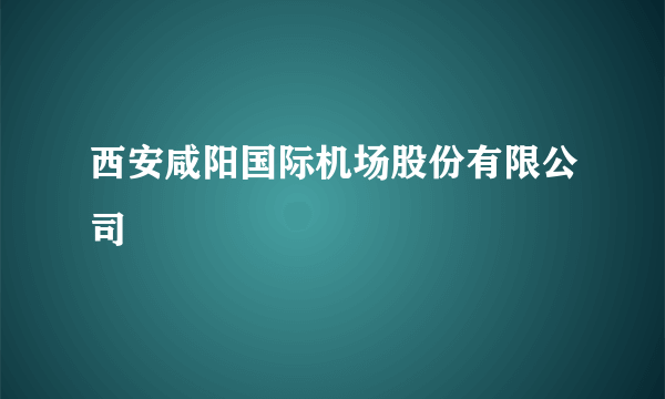 西安咸阳国际机场股份有限公司