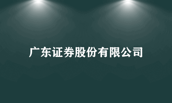 广东证券股份有限公司