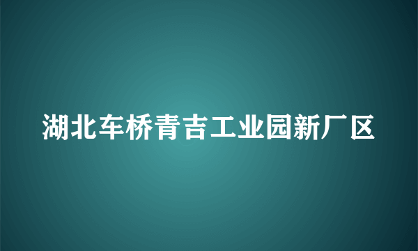 湖北车桥青吉工业园新厂区