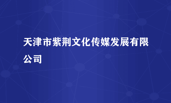 天津市紫荆文化传媒发展有限公司