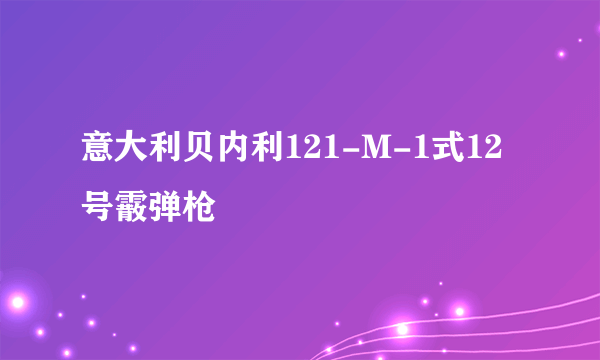 意大利贝内利121-M-1式12号霰弹枪