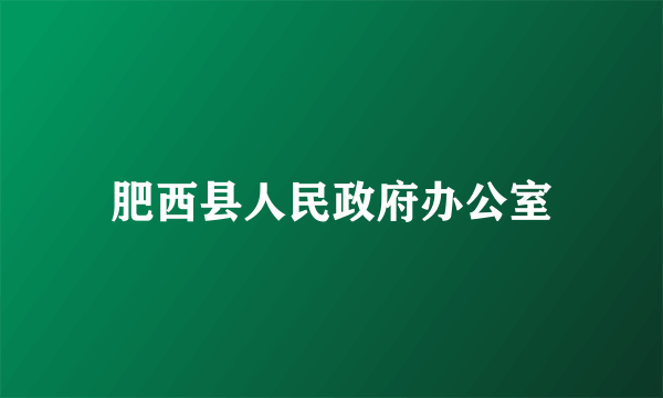 肥西县人民政府办公室