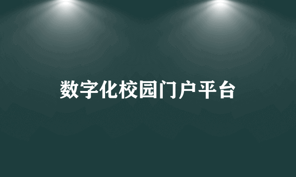 数字化校园门户平台