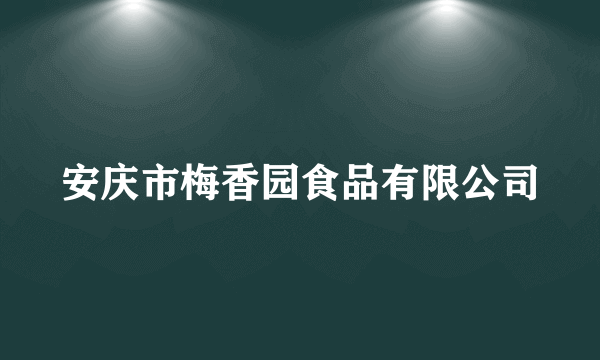 安庆市梅香园食品有限公司