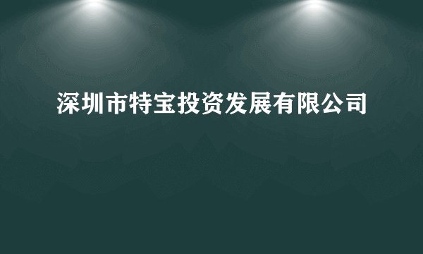 深圳市特宝投资发展有限公司