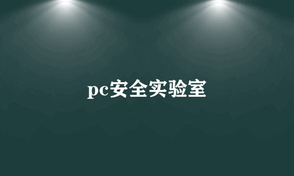 pc安全实验室