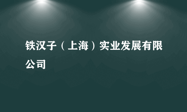 铁汉子（上海）实业发展有限公司