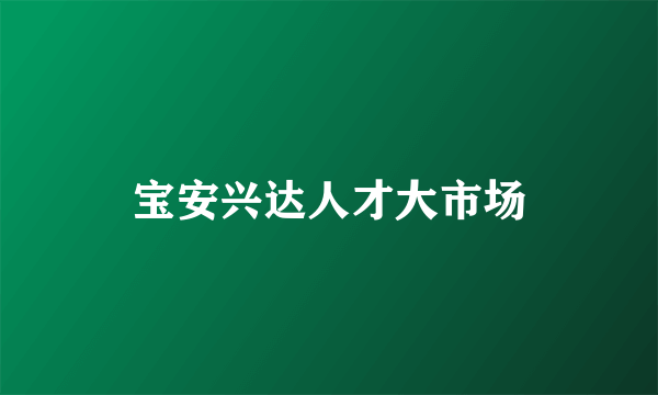 宝安兴达人才大市场