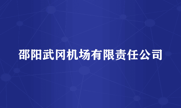 邵阳武冈机场有限责任公司