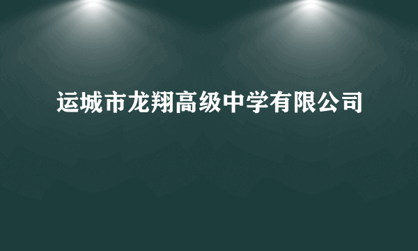 运城市龙翔高级中学有限公司