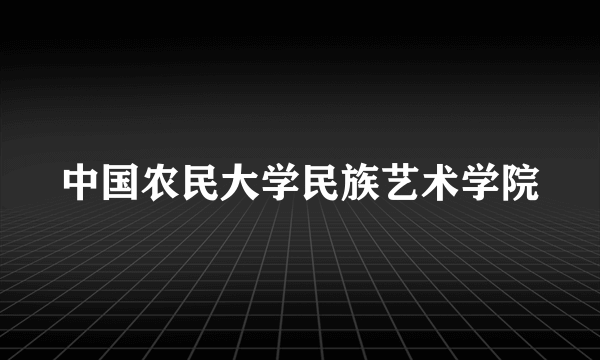 中国农民大学民族艺术学院