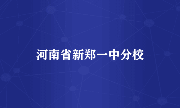 河南省新郑一中分校