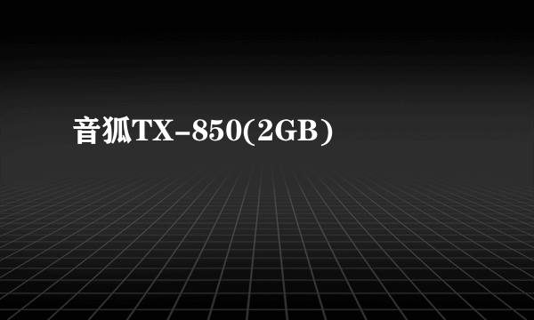 音狐TX-850(2GB)