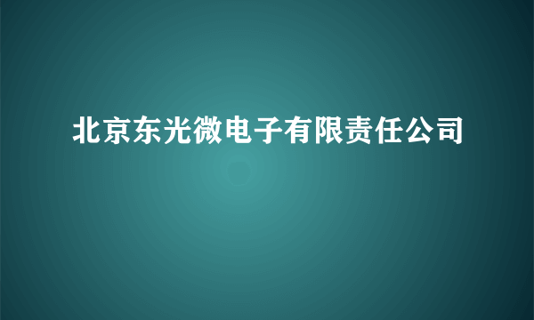 北京东光微电子有限责任公司