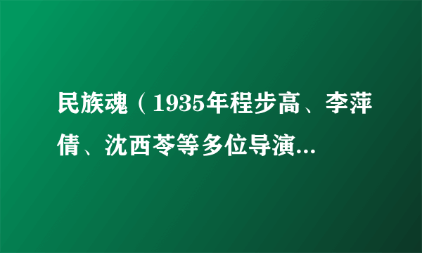 民族魂（1935年程步高、李萍倩、沈西苓等多位导演联合执导的电影）