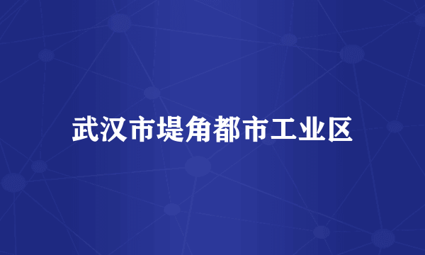 武汉市堤角都市工业区