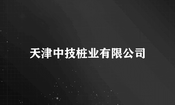 天津中技桩业有限公司