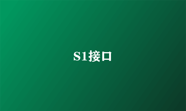 S1接口