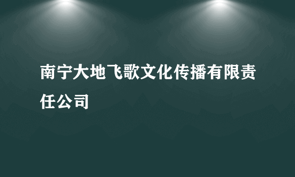 南宁大地飞歌文化传播有限责任公司