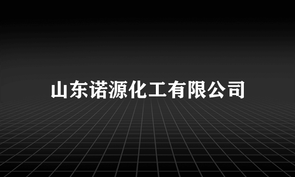 山东诺源化工有限公司