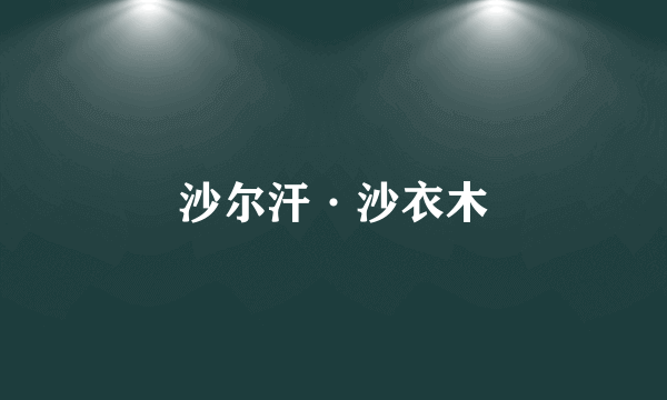 沙尔汗·沙衣木