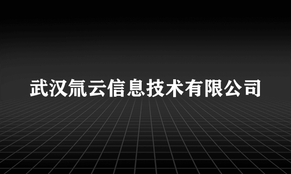 武汉氚云信息技术有限公司