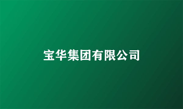 宝华集团有限公司