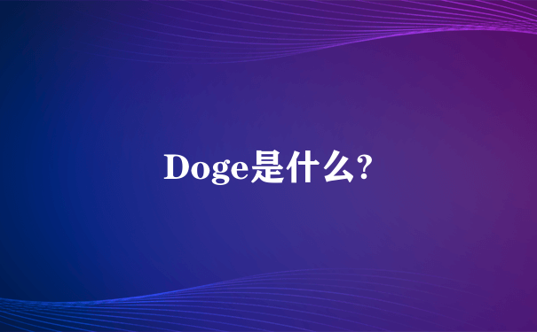 Doge是什么?