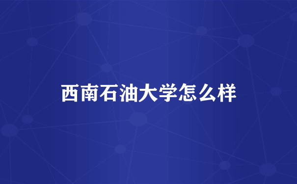 西南石油大学怎么样