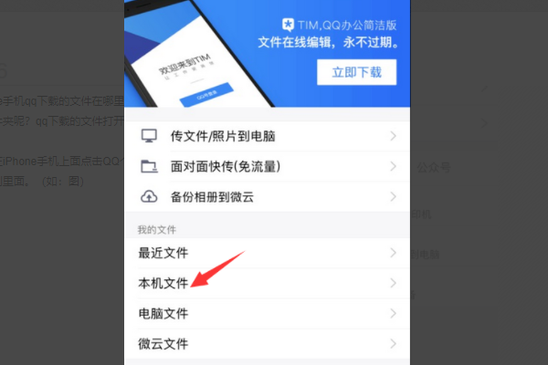 苹果手机下载的qq文件夹在哪里？