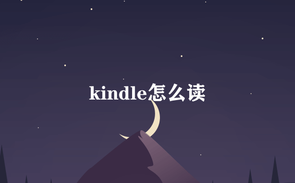 kindle怎么读