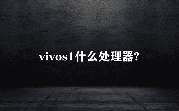 vivos1什么处理器?