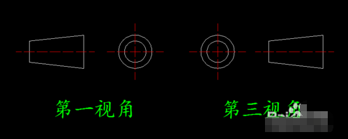 如何区分三视图中的:第一视角和第三视角