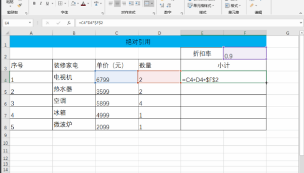 绝对引用和相来自对引用的区别