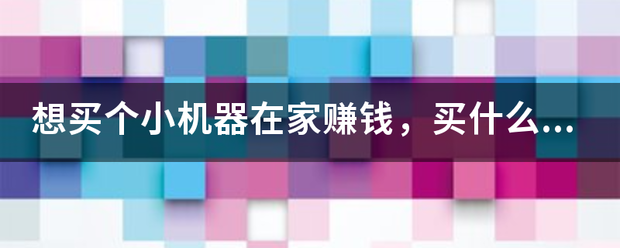 想买个小机器在家赚钱，买什么机器